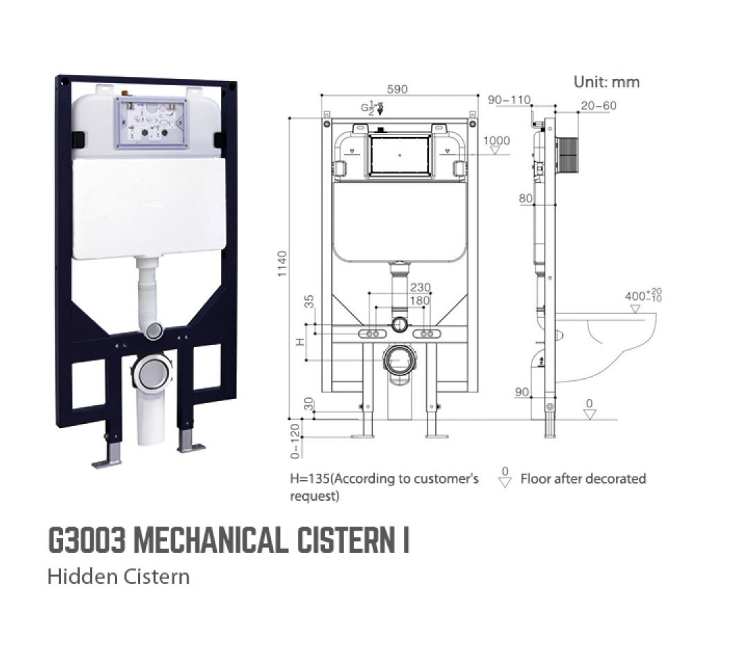 G3003 MECHANICAL CISTERN Ⅰ